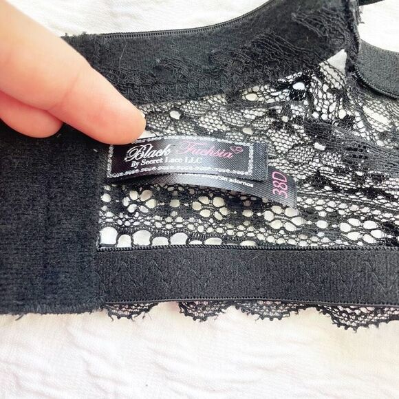BUY 1 GET 1 FREE Black fuchsia 38d black bra lace - Picture 9 of 12